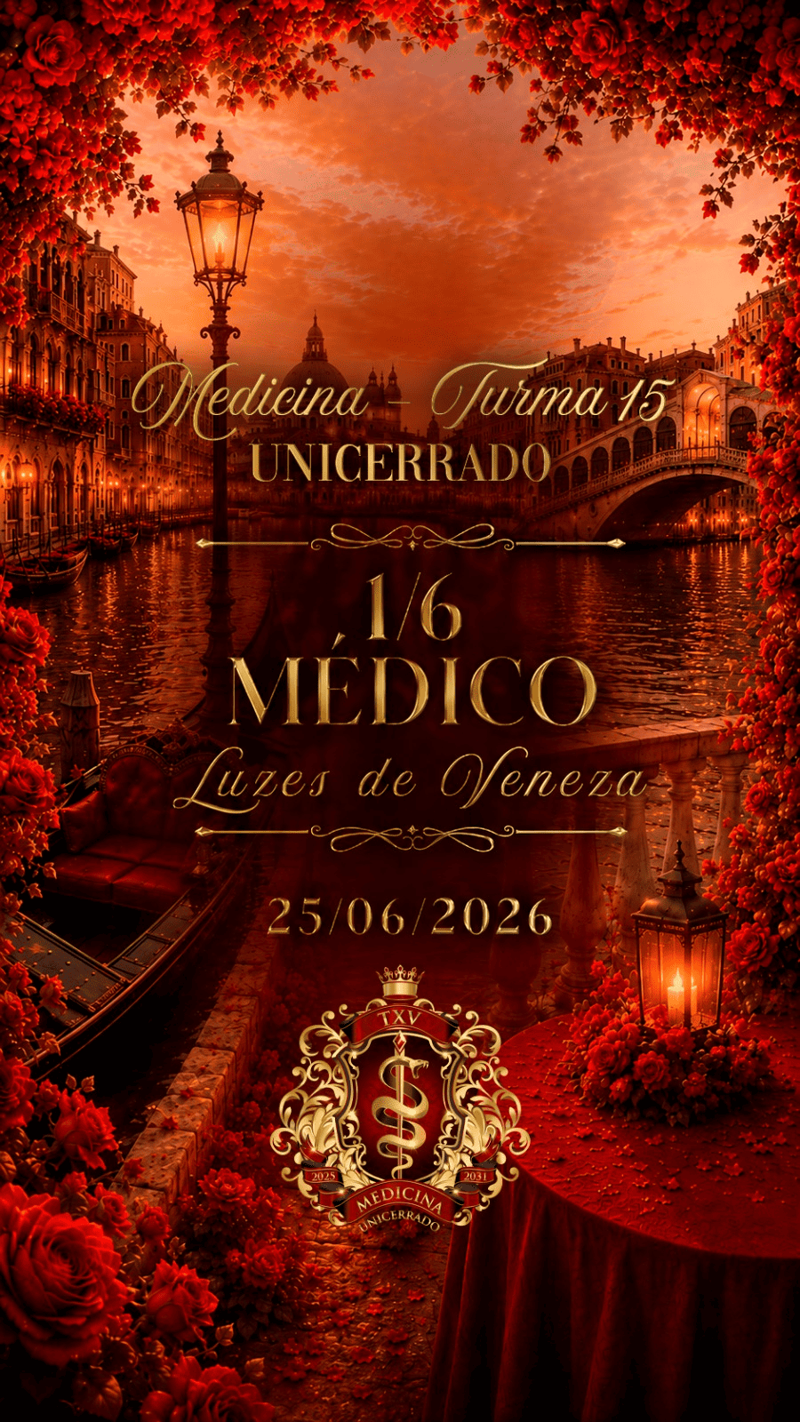 1/6 MÉDICO - 15ª Turma de Medicina da Unicerrado